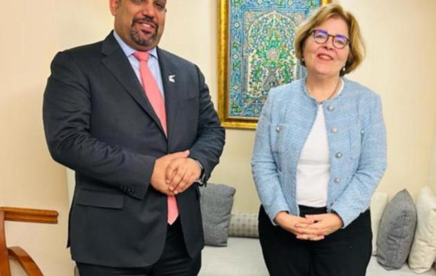 معالي وزير المالية والاقتصاد الوطني يلتقي مساعد وزير الخارجية الأمريكي لشؤون الشرق الأدنى